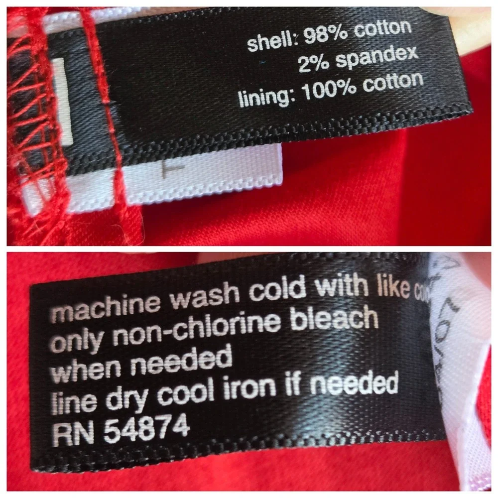 The Limited Y2K Red‎ Babydoll Dress Womens 4 Coquette Spaghetti Strap Fit Flare - Picture 7 of 11